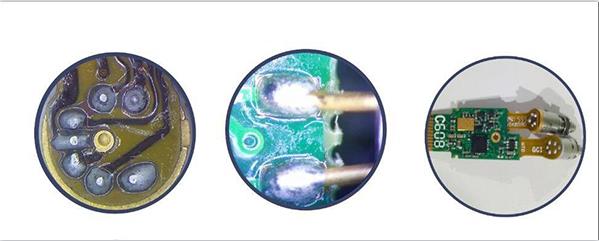 光通訊FPC軟板與光器件焊接， PCB硬板與光器件焊接圖示